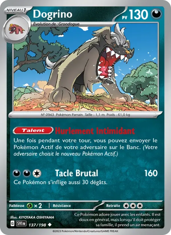 Dogrino — Écarlate et Violet 137 French Pokémon card
