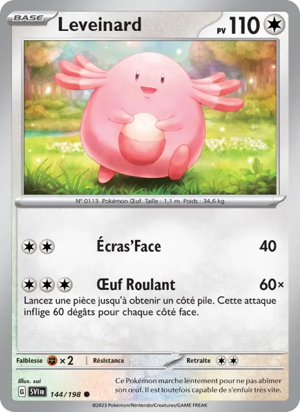 Leveinard — Écarlate et Violet 144 French Pokémon card