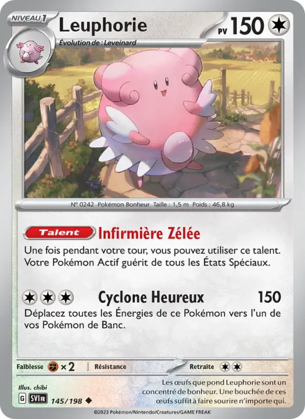Leuphorie — Écarlate et Violet 145 French Pokémon card