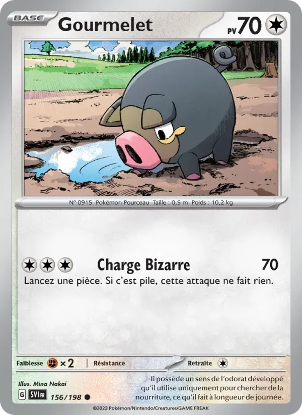 Gourmelet — Écarlate et Violet 156 French Pokémon card