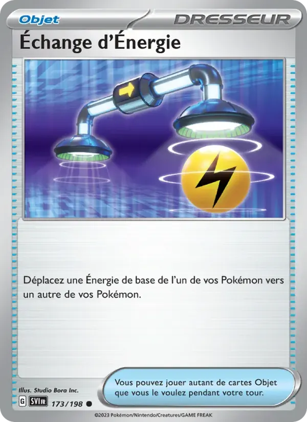 Échange d'Énergie — Écarlate et Violet 173 French Pokémon card