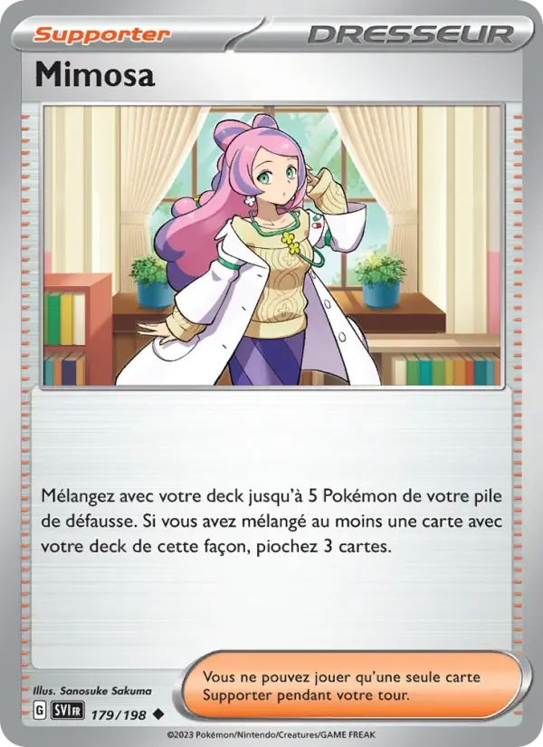 Mimosa — Écarlate et Violet 179 French Pokémon card