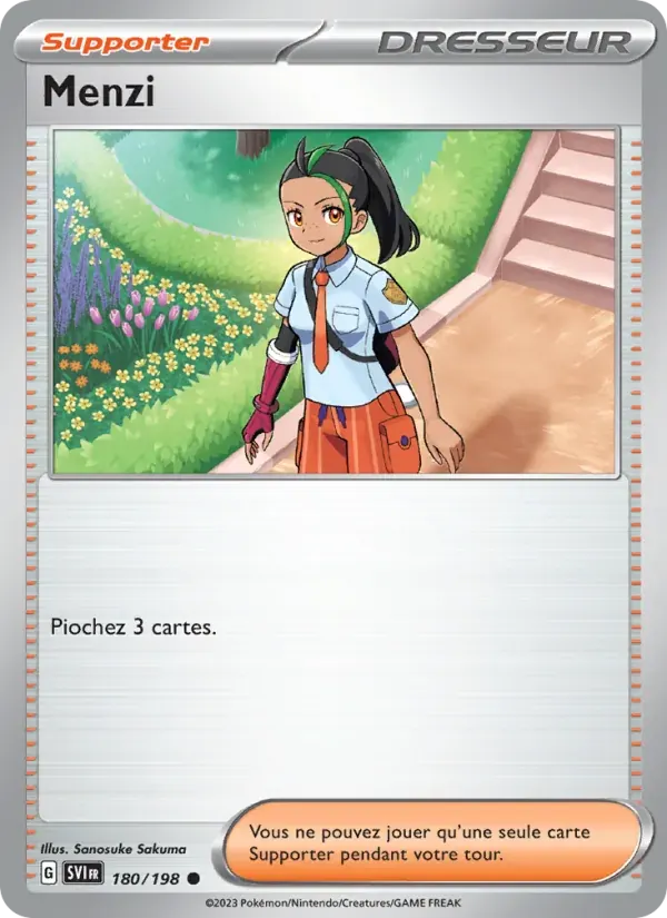 Menzi — Écarlate et Violet 180 French Pokémon card