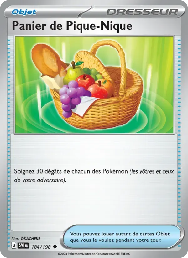 Panier de Pique-Nique — Écarlate et Violet 184 French Pokémon card