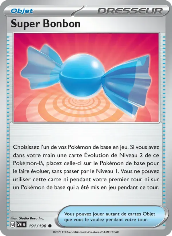 Super Bonbon — Écarlate et Violet 191 French Pokémon card