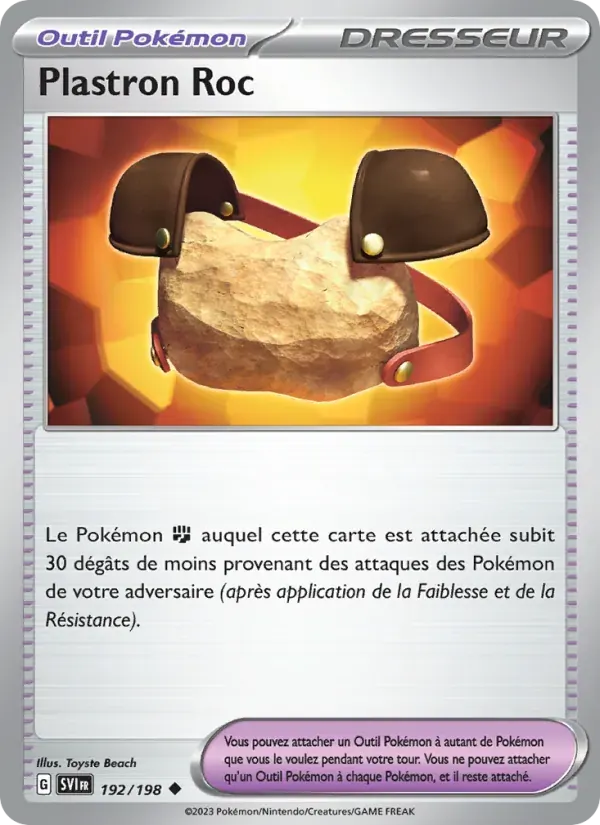Plastron Roc — Écarlate et Violet 192 French Pokémon card