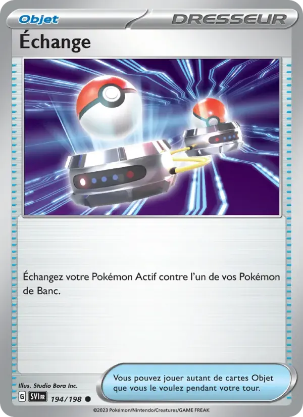 Échange — Écarlate et Violet 194 French Pokémon card