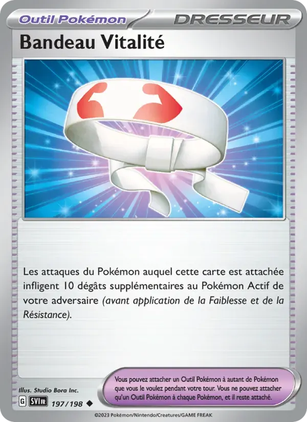 Bandeau Vitalité — Écarlate et Violet 197 French Pokémon card