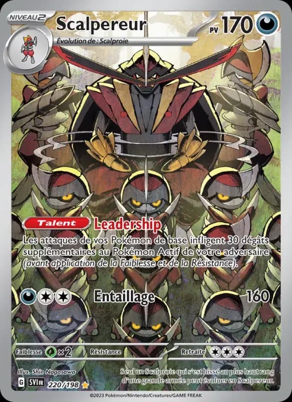 Scalpereur — Écarlate et Violet 220 French Pokémon card