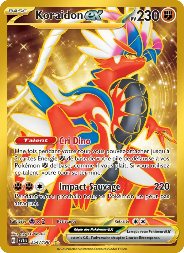 Koraidon-ex — Écarlate et Violet 254 French Pokémon card