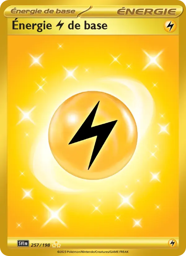 Énergie Lightning de base — Écarlate et Violet 257 French Pokémon card