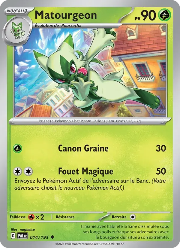 Matourgeon — Évolutions à Paldea 14 French Pokémon card