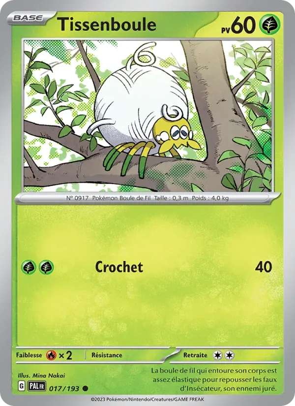 Tissenboule — Évolutions à Paldea 17 French Pokémon card