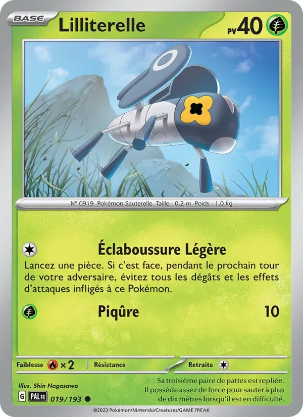 Lilliterelle — Évolutions à Paldea 19 French Pokémon card