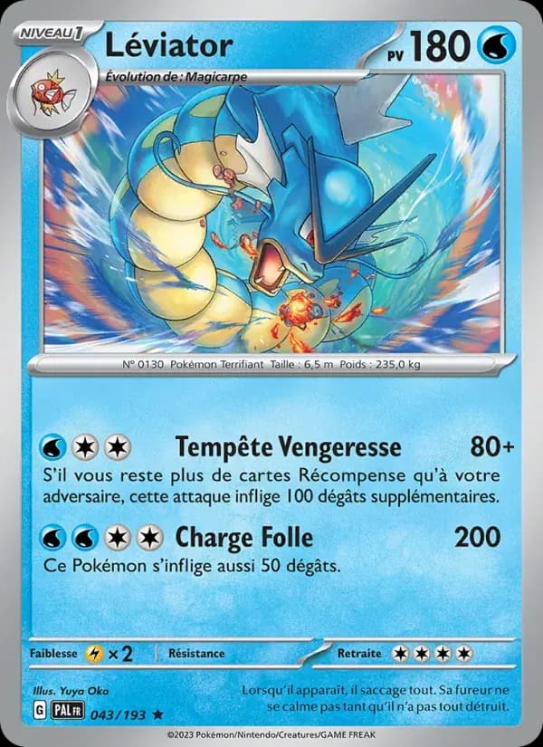 Léviator — Évolutions à Paldea 43 French Pokémon card