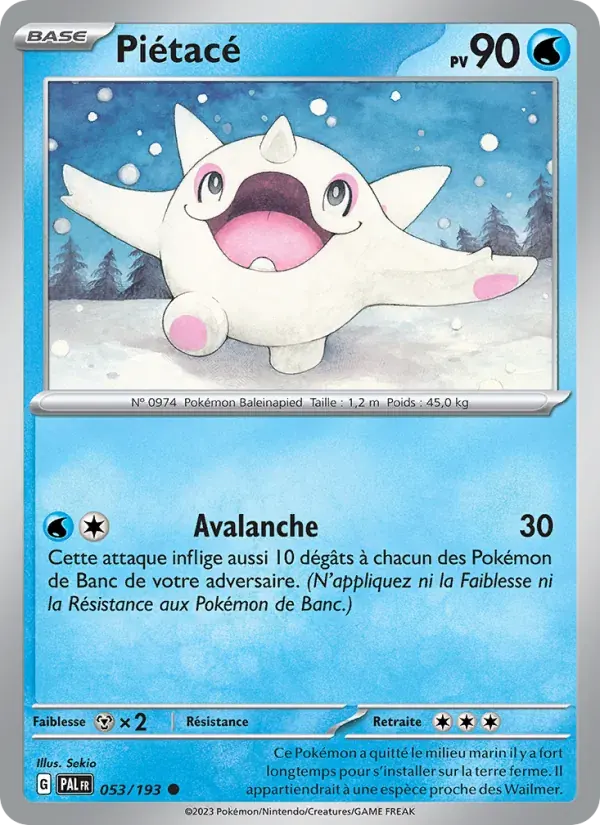 Piétacé — Évolutions à Paldea 53 French Pokémon card