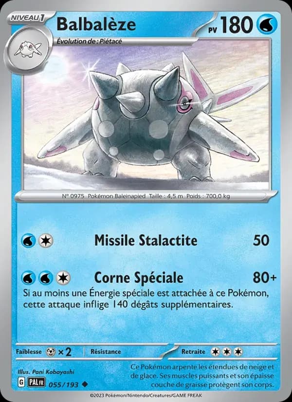 Balbalèze — Évolutions à Paldea 55 French Pokémon card