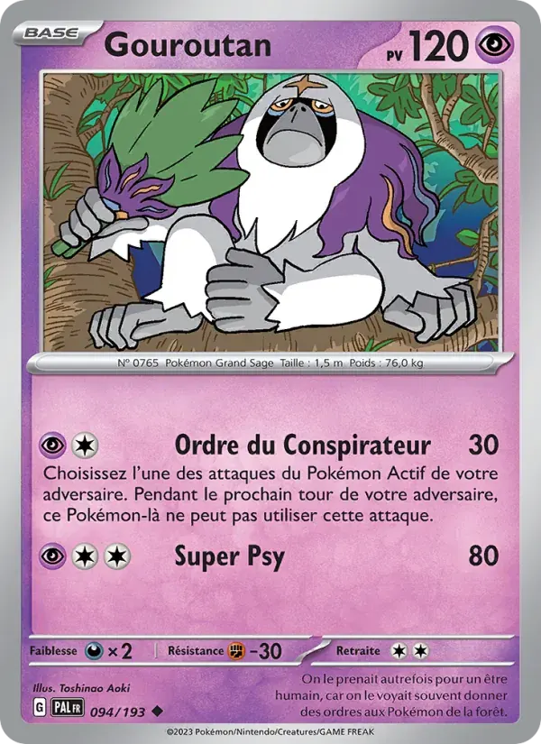Gouroutan — Évolutions à Paldea 94 French Pokémon card