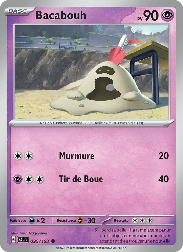 Bacabouh — Évolutions à Paldea 95 French Pokémon card