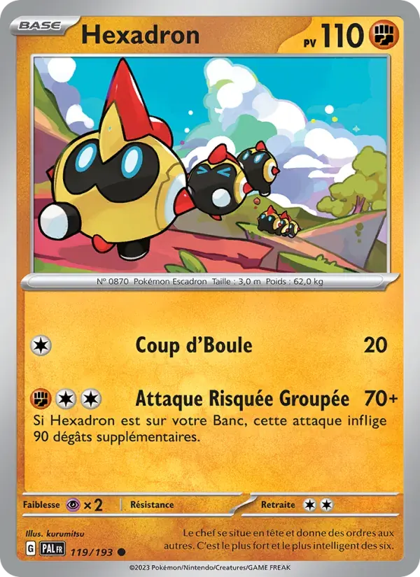 Hexadron — Évolutions à Paldea 119 French Pokémon card