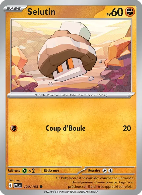 Selutin — Évolutions à Paldea 120 French Pokémon card