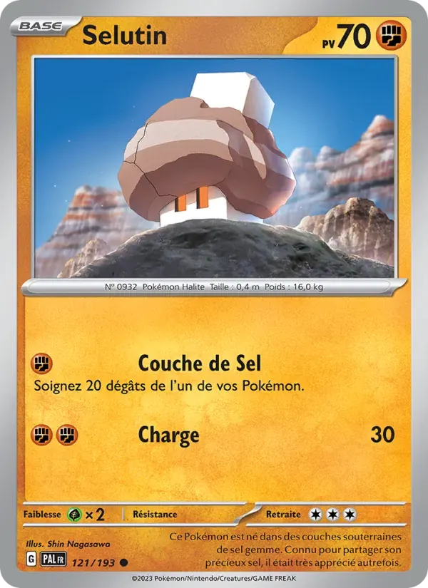 Selutin — Évolutions à Paldea 121 French Pokémon card
