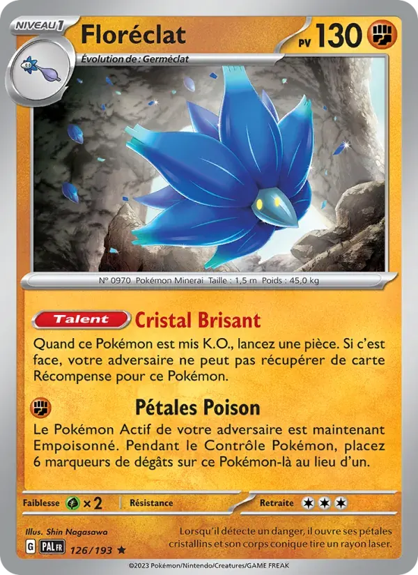 Floréclat — Évolutions à Paldea 126 French Pokémon card