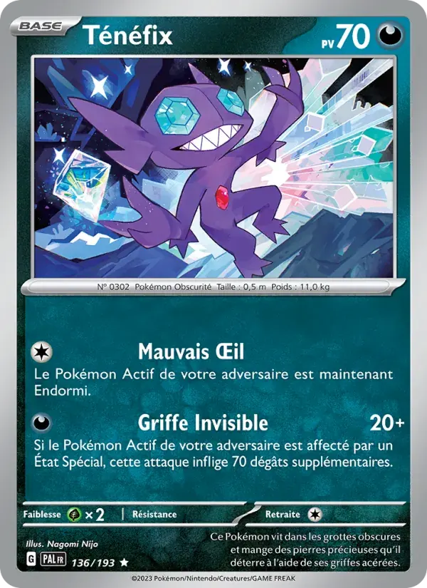 Ténéfix — Évolutions à Paldea 136 French Pokémon card