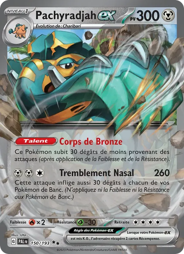 Pachyradjah-ex — Évolutions à Paldea 150 French Pokémon card