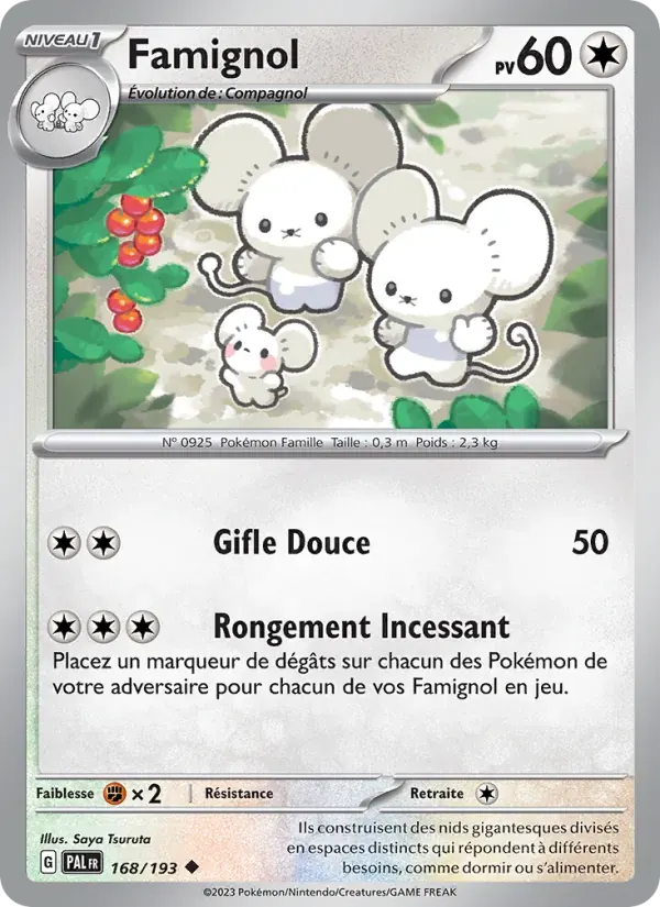 Famignol — Évolutions à Paldea 168 French Pokémon card