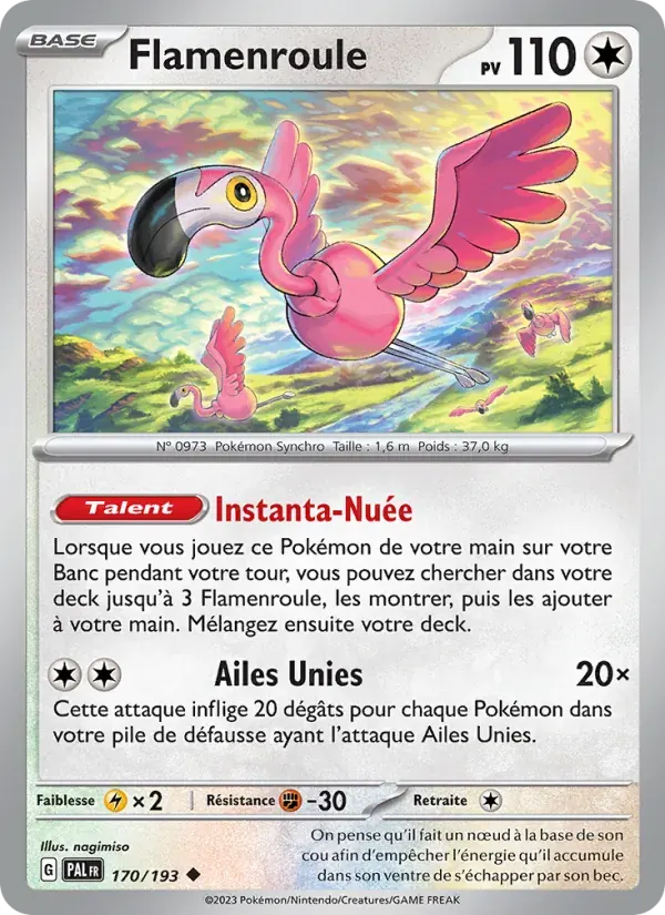Flamenroule — Évolutions à Paldea 170 French Pokémon card