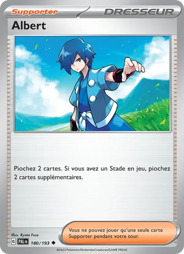 Albert — Évolutions à Paldea 180 French Pokémon card