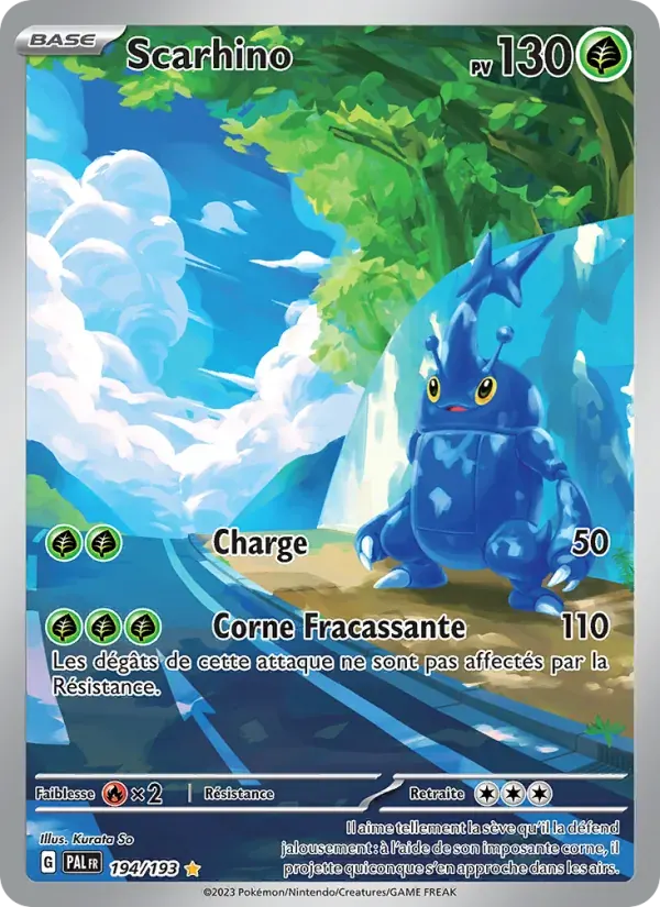 Scarhino — Évolutions à Paldea 194 French Pokémon card