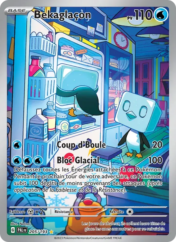 Bekaglaçon — Évolutions à Paldea 205 French Pokémon card