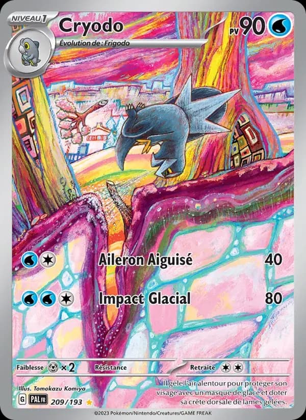 Cryodo — Évolutions à Paldea 209 French Pokémon card