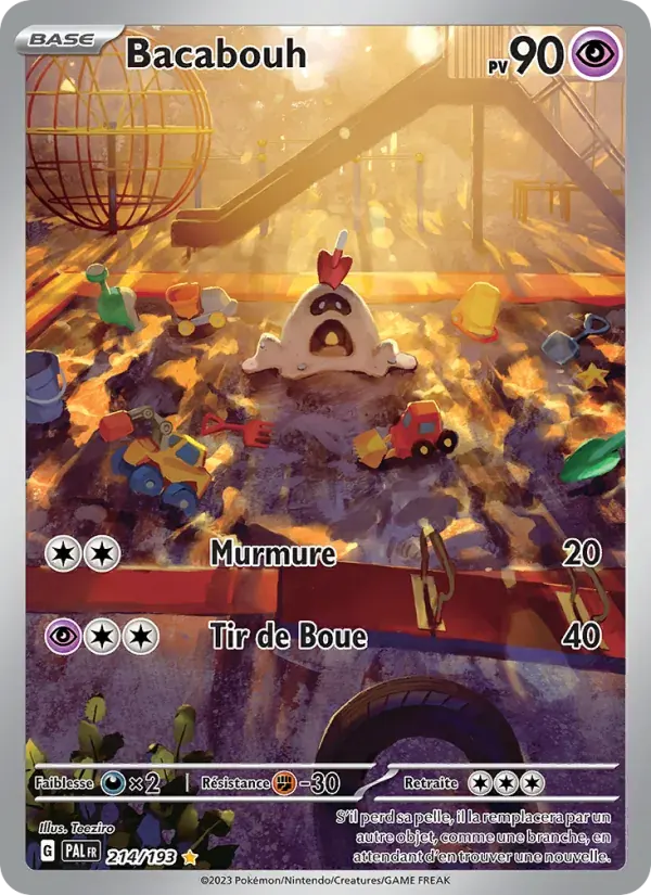 Bacabouh — Évolutions à Paldea 214 French Pokémon card
