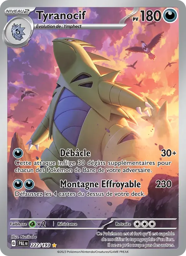 Tyranocif — Évolutions à Paldea 222 French Pokémon card