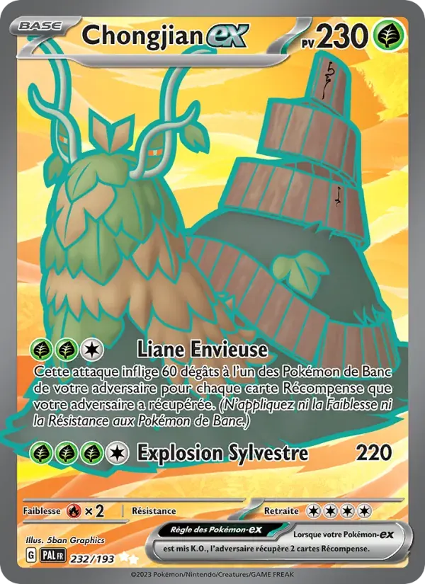 Chongjian-ex — Évolutions à Paldea 232 French Pokémon card