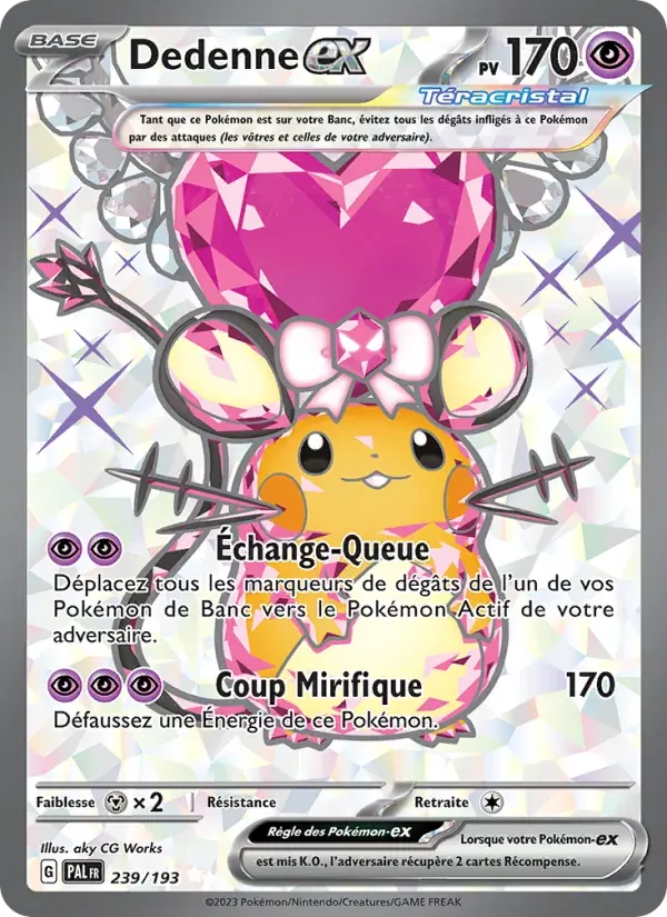 Dedenne-ex — Évolutions à Paldea 239 French Pokémon card
