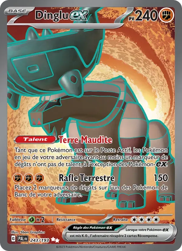 Dinglu-ex — Évolutions à Paldea 243 French Pokémon card