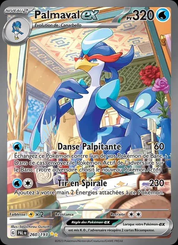 Palmaval-ex — Évolutions à Paldea 260 French Pokémon card