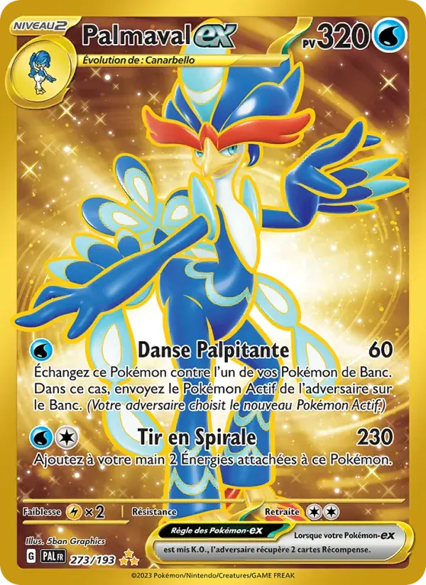 Palmaval-ex — Évolutions à Paldea 273 French Pokémon card