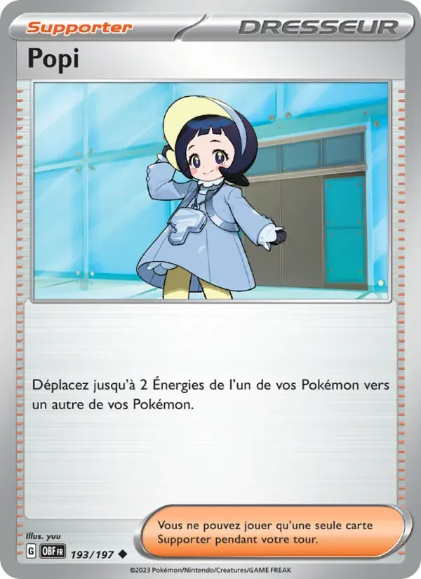 Popi — Flammes Obsidiennes 193 French Pokémon card