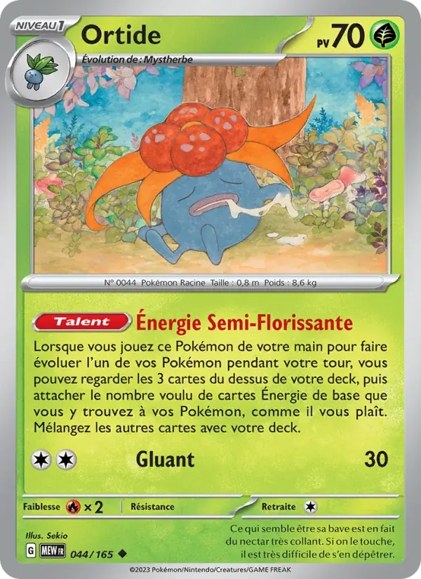 Ortide — 151 44 French Pokémon card