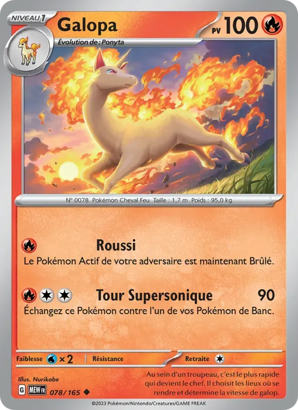 Galopa — 151 78 French Pokémon card