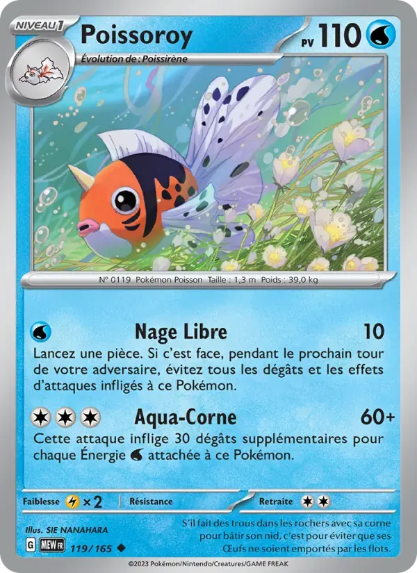 Poissoroy — 151 119 French Pokémon card