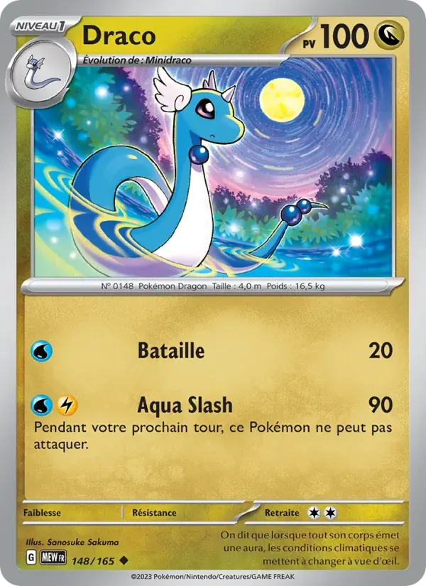 Draco — 151 148 French Pokémon card