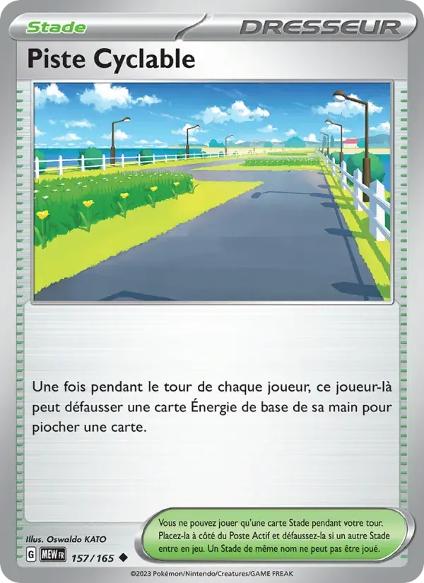Piste Cyclable — 151 157 French Pokémon card