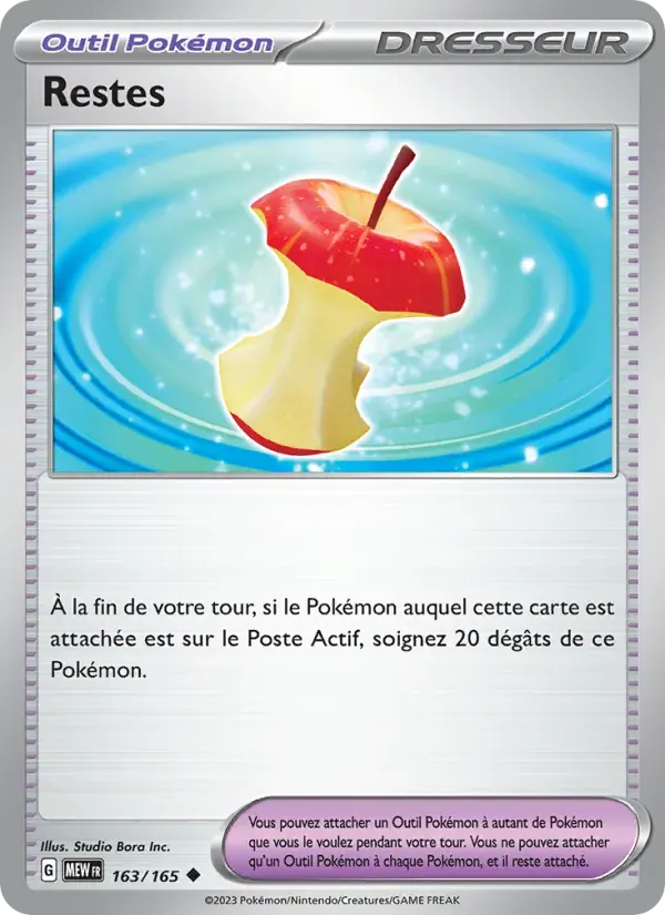 Restes — 151 163 French Pokémon card