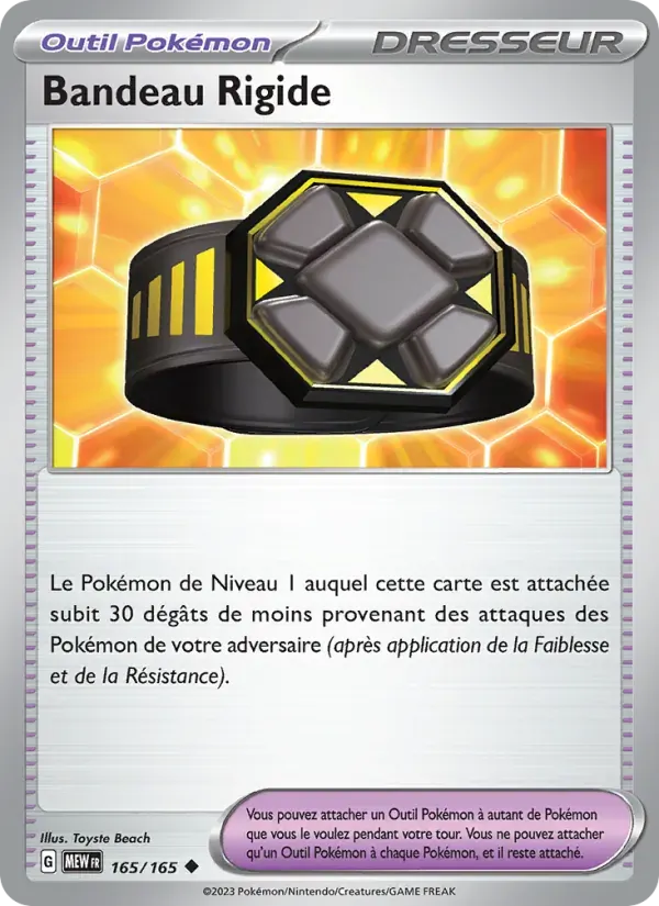 Bandeau Rigide — 151 165 French Pokémon card